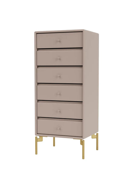 1362 Skuffemodul inkl. ben fra Montana - Mushroom / Messing - Jacobsen Plus