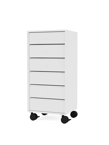 1362 Skuffemodul inkl. hjul fra Montana - New white - Jacobsen Plus