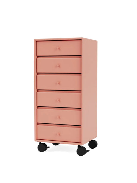 1362 Skuffemodul inkl. hjul fra Montana - Rhubarb - Jacobsen Plus