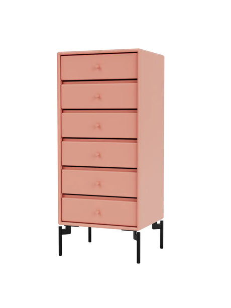 1362 Skuffemodul inkl. ben fra Montana - Rhubarb / Black - Jacobsen Plus