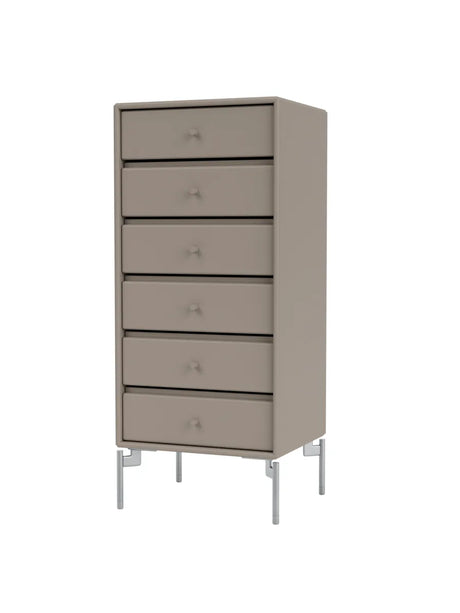 1362 Skuffemodul inkl. ben fra Montana - Truffle / Krom - Jacobsen Plus