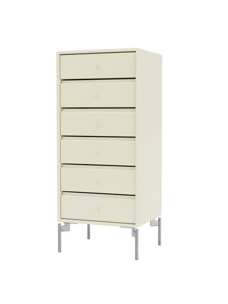 1362 Skuffemodul inkl. ben fra Montana - Vanilla / Krom - Jacobsen Plus