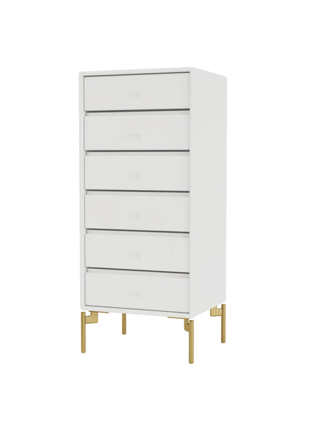 1362 Skuffemodul inkl. ben fra Montana - White / Messing - Jacobsen Plus