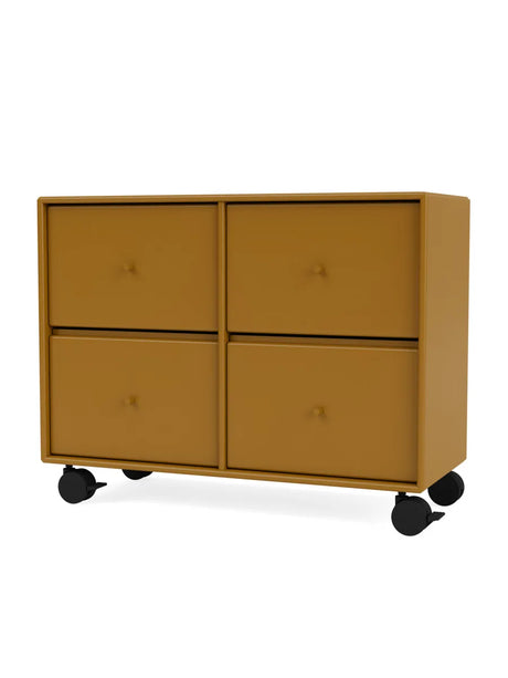 4124 kommode inkl. hjul fra Montana - Amber - Jacobsen Plus