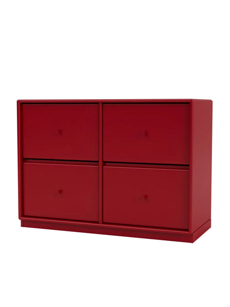 4124 kommode inkl. sokkel fra Montana - Beetroot / Sokkel 3 cm - Jacobsen Plus