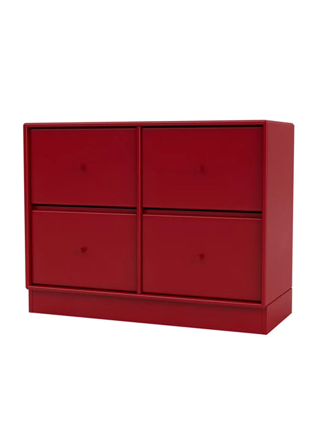 4124 kommode inkl. sokkel fra Montana - Beetroot / Sokkel 7 cm - Jacobsen Plus