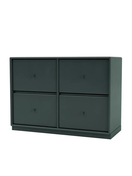 4124 kommode inkl. sokkel fra Montana - Black Jade / Sokkel 3 cm - Jacobsen Plus