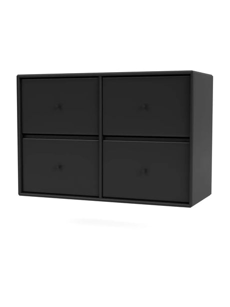 4124 kommode inkl. ophæng fra Montana - Black - Jacobsen Plus