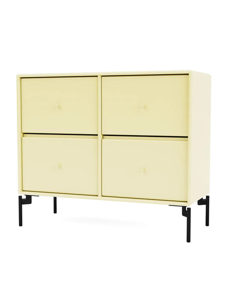 4124 kommode inkl. ben fra Montana - Camomile / Black - Jacobsen Plus