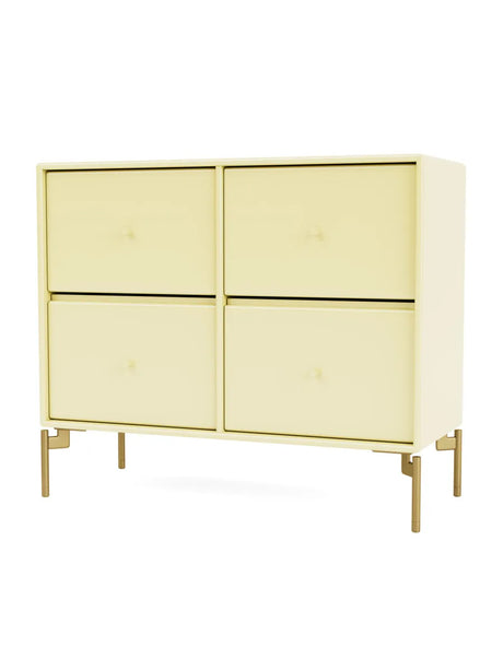 4124 kommode inkl. ben fra Montana - Camomile / Messing - Jacobsen Plus
