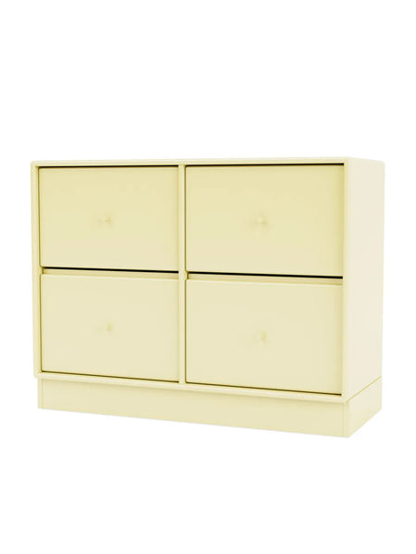 4124 kommode inkl. sokkel fra Montana - Camomile / Sokkel 7 cm - Jacobsen Plus
