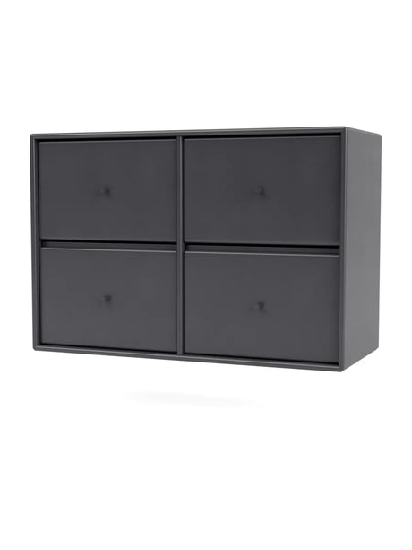 4124 kommode inkl. ophæng fra Montana - Coal - Jacobsen Plus