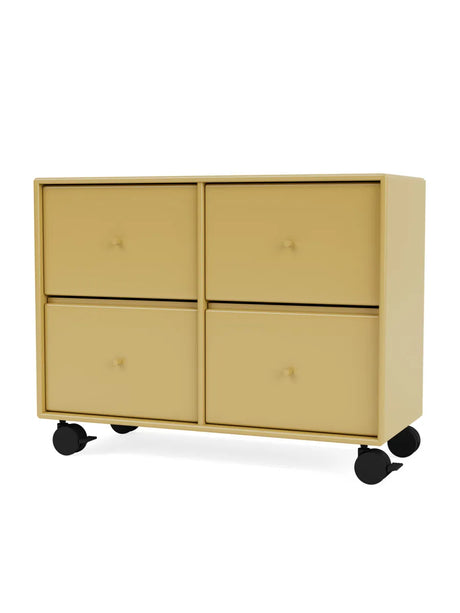 4124 kommode inkl. hjul fra Montana - Cumin - Jacobsen Plus