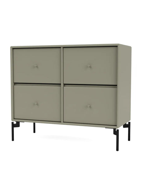 4124 kommode inkl. ben fra Montana - Fennel / Black - Jacobsen Plus