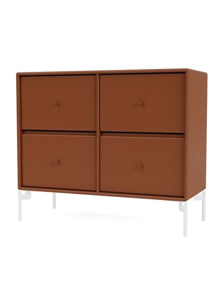 4124 kommode inkl. ben fra Montana - Hazelnut / Snow - Jacobsen Plus