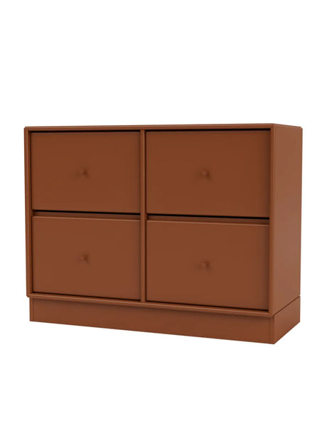 4124 kommode inkl. sokkel fra Montana - Hazelnut / Sokkel 7 cm - Jacobsen Plus