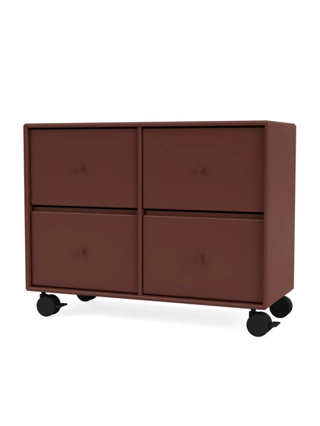 4124 kommode inkl. hjul fra Montana - Masala - Jacobsen Plus