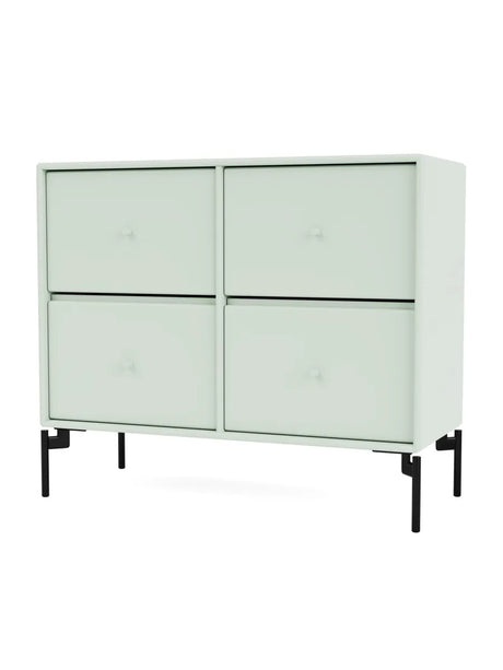 4124 kommode inkl. ben fra Montana - Mist / Black - Jacobsen Plus