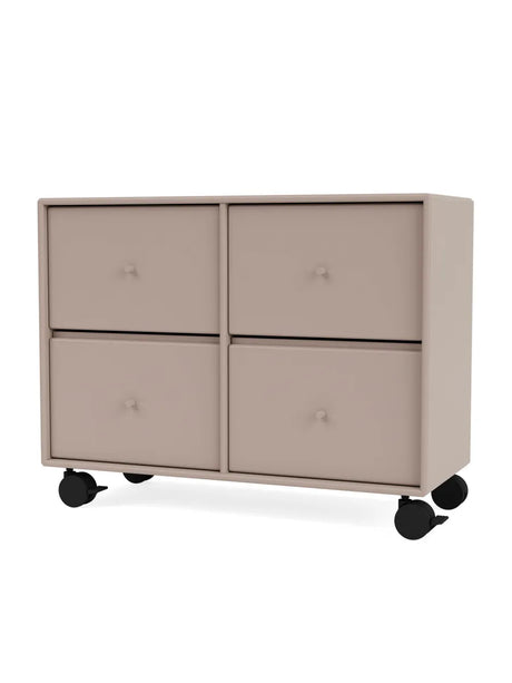 4124 kommode inkl. hjul fra Montana - Mushroom - Jacobsen Plus