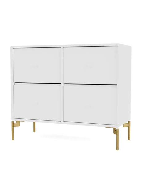 4124 kommode inkl. ben fra Montana - New white / Messing - Jacobsen Plus