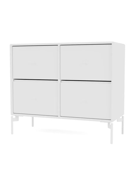 4124 kommode inkl. ben fra Montana - New white / Snow - Jacobsen Plus