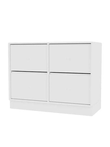 4124 kommode inkl. sokkel fra Montana - New white / Sokkel 7 cm - Jacobsen Plus