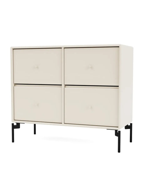 4124 kommode inkl. ben fra Montana - Oat / Black - Jacobsen Plus