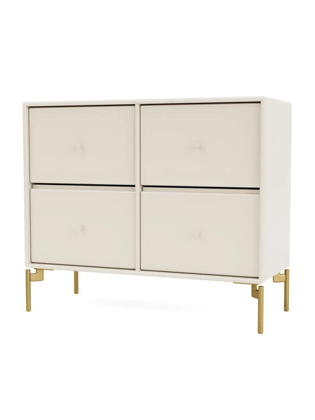 4124 kommode inkl. ben fra Montana - Oat / Messing - Jacobsen Plus