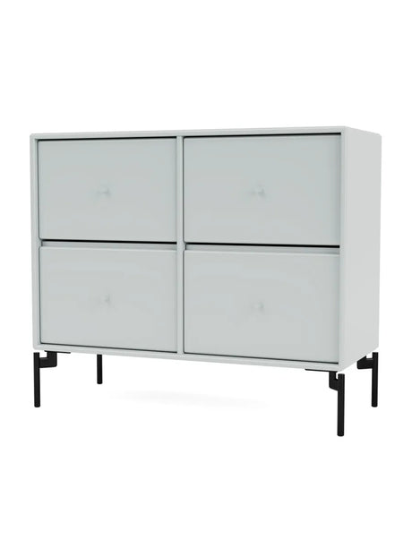 4124 kommode inkl. ben fra Montana - Oyster / Black - Jacobsen Plus