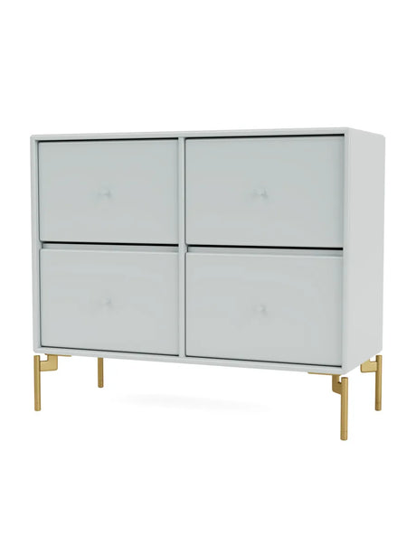 4124 kommode inkl. ben fra Montana - Oyster / Messing - Jacobsen Plus