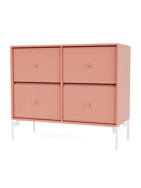 4124 kommode inkl. ben fra Montana - Rhubarb / Snow - Jacobsen Plus