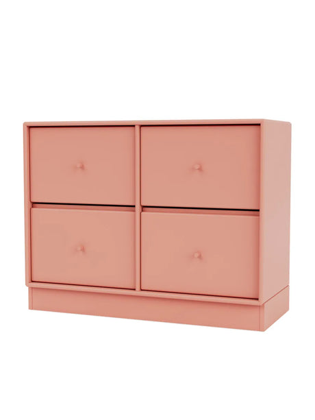 4124 kommode inkl. sokkel fra Montana - Rhubarb / Sokkel 7 cm - Jacobsen Plus