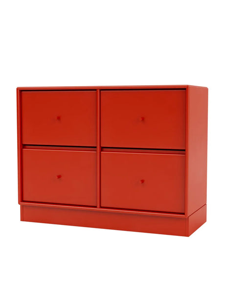 4124 kommode inkl. sokkel fra Montana - Rosehip / Sokkel 7 cm - Jacobsen Plus