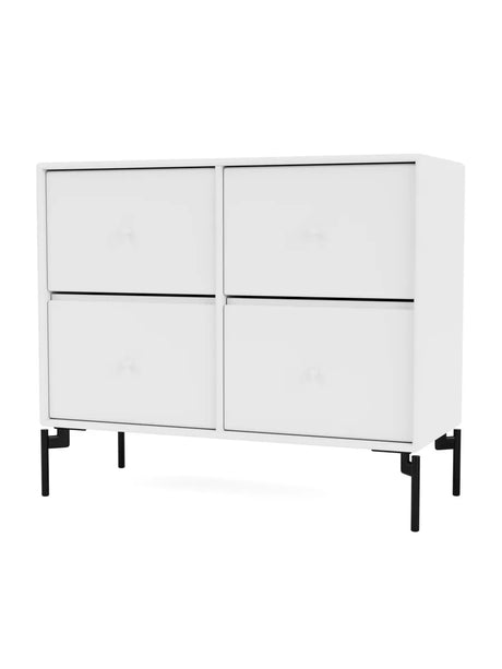 4124 kommode inkl. ben fra Montana - Snow / Black - Jacobsen Plus