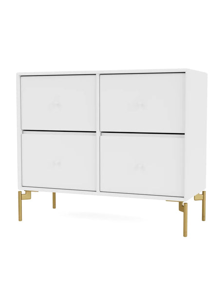 4124 kommode inkl. ben fra Montana - Snow / Messing - Jacobsen Plus