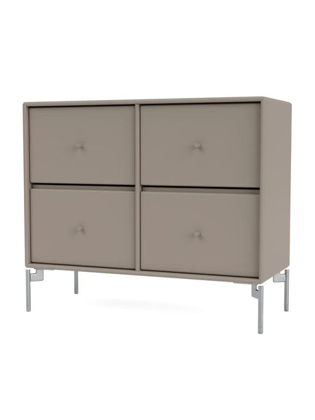 4124 kommode inkl. ben fra Montana - Truffle / Krom - Jacobsen Plus
