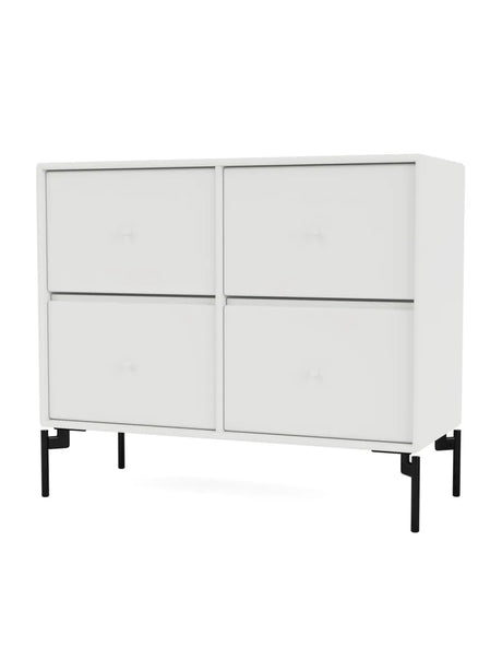 4124 kommode inkl. ben fra Montana - White / Black - Jacobsen Plus