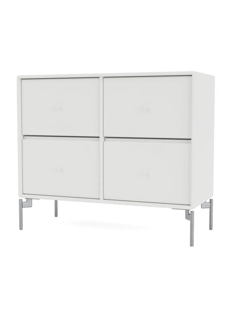 4124 kommode inkl. ben fra Montana - White / Krom - Jacobsen Plus