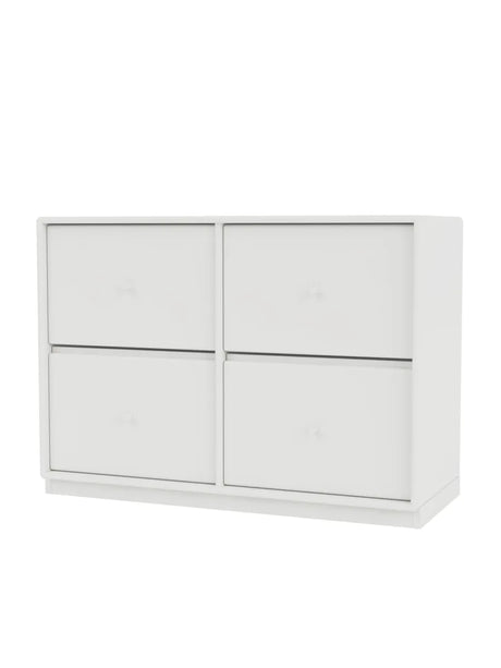 4124 kommode inkl. sokkel fra Montana - White / Sokkel 3 cm - Jacobsen Plus