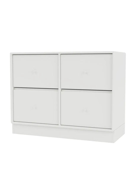 4124 kommode inkl. sokkel fra Montana - White / Sokkel 7 cm - Jacobsen Plus