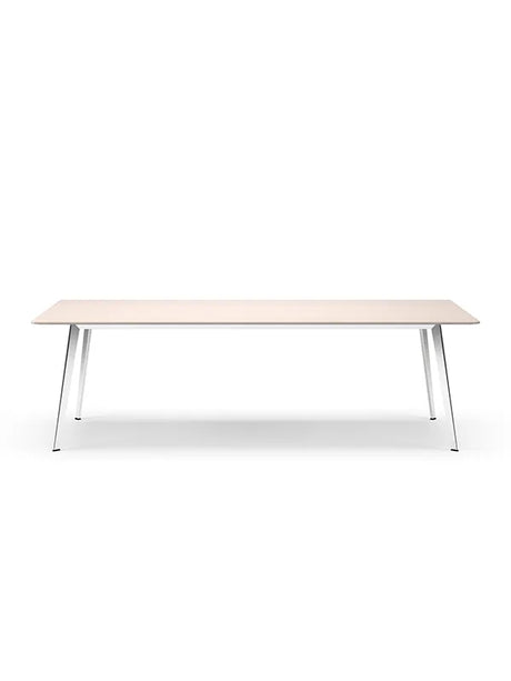 JW2410 bord fra Montana - Massivt eg (Douglas white) / Aluminium (poleret) - Jacobsen Plus