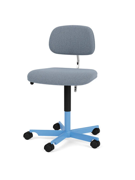 Kevi 2534U Kontorstol fra Montana - ReWool 658-Azure - Jacobsen Plus
