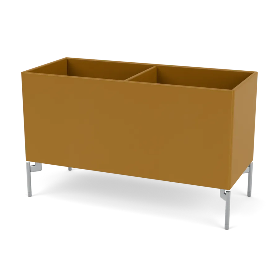 Plantekasse B69,6 cm D30, inkl. ben fra Montana - Amber / Krom - Jacobsen Plus