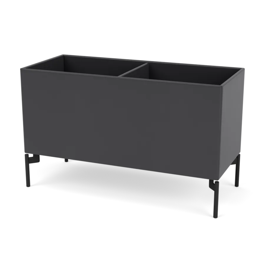 Plantekasse B69,6 cm D30, inkl. ben fra Montana - Anthracite / Black - Jacobsen Plus