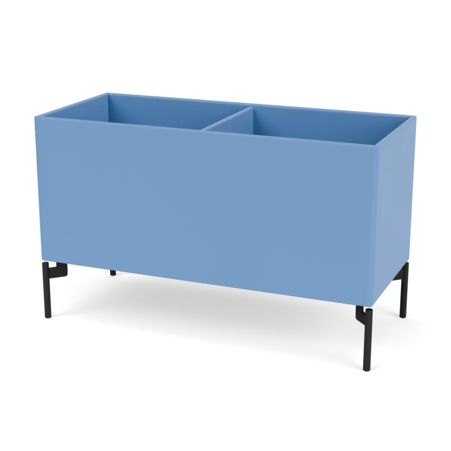 Plantekasse B69,6 cm D30, inkl. ben fra Montana - Azure / Black - Jacobsen Plus