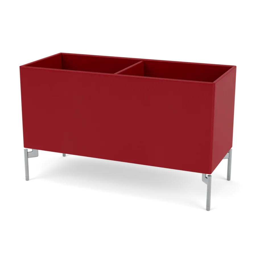 Plantekasse B69,6 cm D30, inkl. ben fra Montana - Beetroot / Krom - Jacobsen Plus