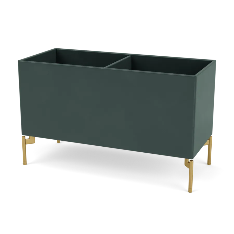 Plantekasse B69,6 cm D30, inkl. ben fra Montana - Black Jade / Messing - Jacobsen Plus