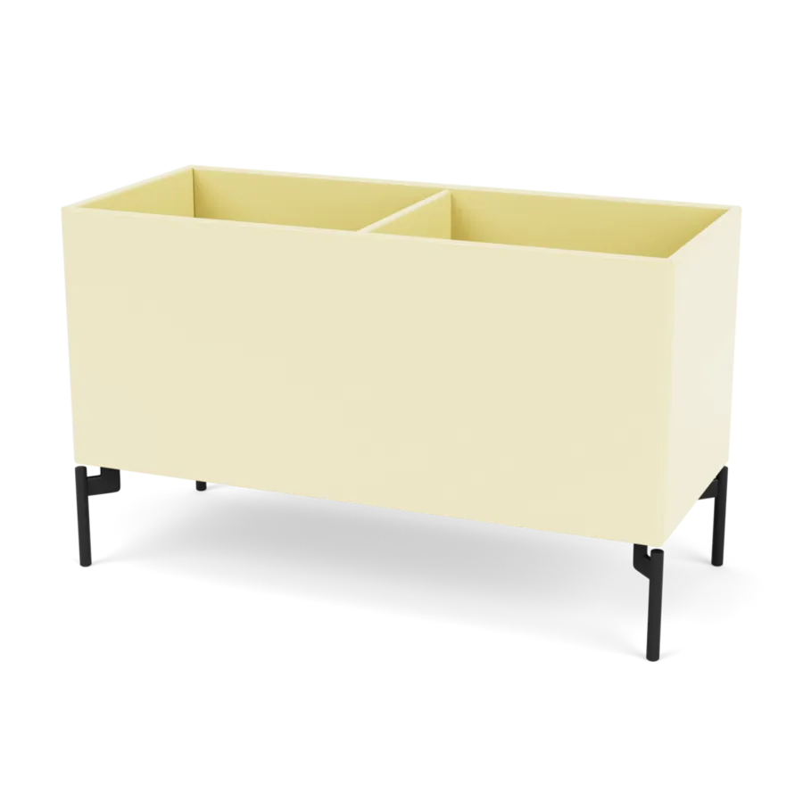 Plantekasse B69,6 cm D30, inkl. ben fra Montana - Camomile / Black - Jacobsen Plus