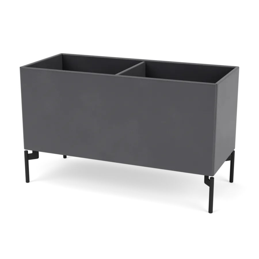 Plantekasse B69,6 cm D30, inkl. ben fra Montana - Coal / Black - Jacobsen Plus