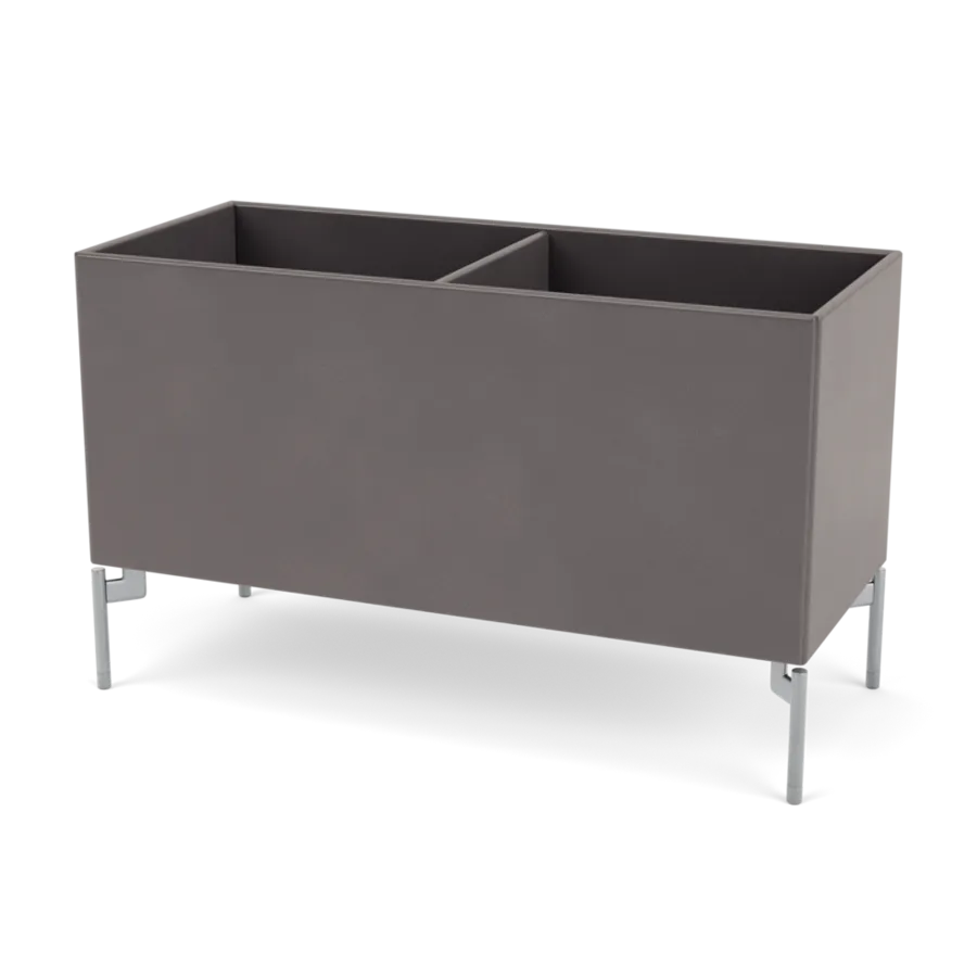 Plantekasse B69,6 cm D30, inkl. ben fra Montana - Coffee / Krom - Jacobsen Plus